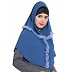 Designer Instant Hijab- True Blue Designer Instant Hijab- True Blue